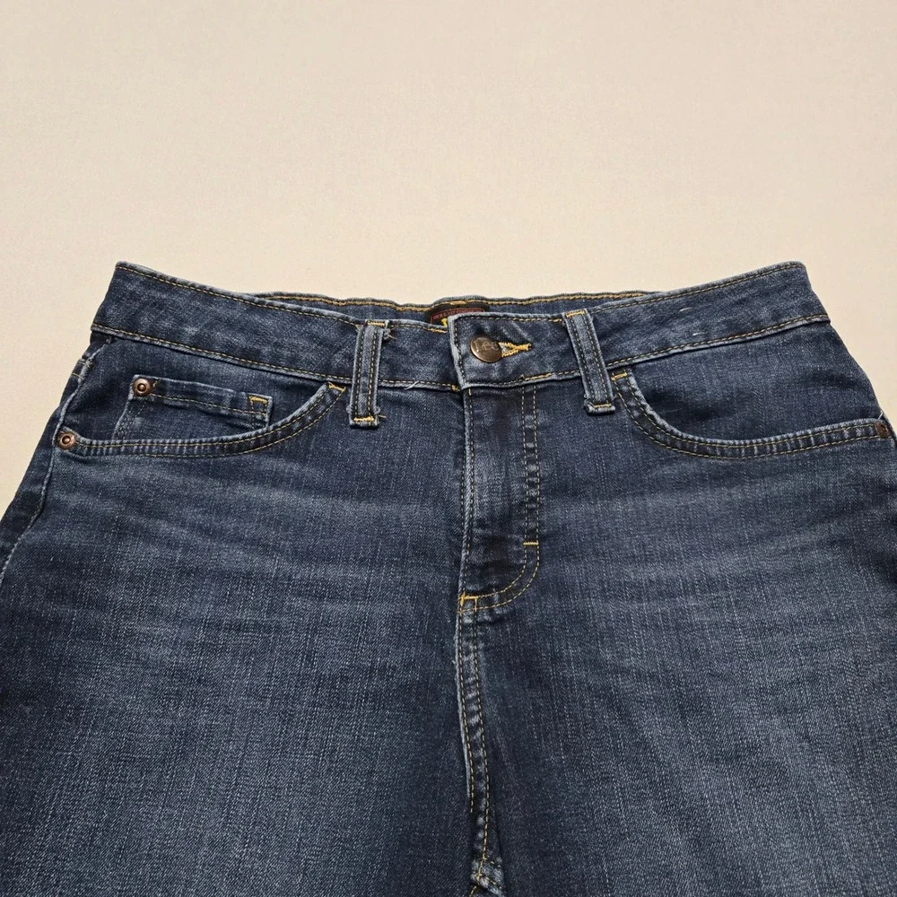 Lee Denim Shorts Women‎ 8M Dark Wash Stretch